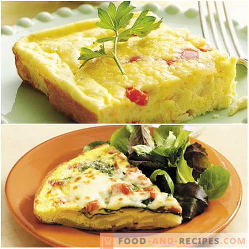 Omlete krāsnī pierādītās receptēs. Kā pareizi un garšīgi pagatavot omletu krāsnī.