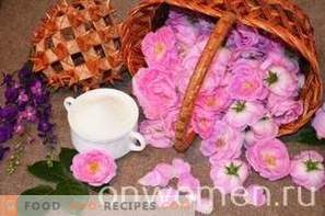 Tējas rožu ievārījums bez vārīšanas
