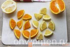 Cukini ievārījums ar apelsīnu un citronu