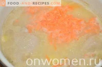Zupa ar prosu un olu vistas buljonā
