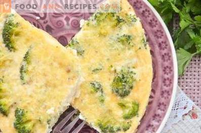 Omlete ar brokoļiem un sieru krāsnī