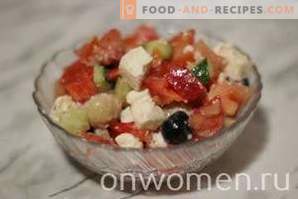 Grieķu salāti ar sēnēm