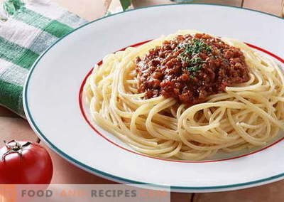 Сос на шпагети се најдобри рецепти. Како правилно и вкусно варен сос за шпагети.