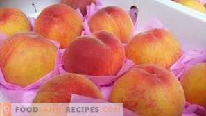 How to freeze peaches