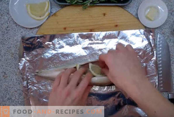 Kā pagatavot gardas makreles krāsnī. Cepta makrele pergamentā